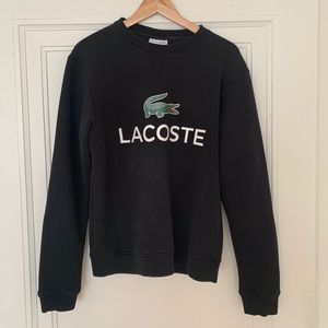 Lacoste Logo Black Sweatshirt